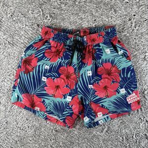 HVIII Brand Goods Goat Shorts Men's Medium Floral Activewear Stretch Hawaiian